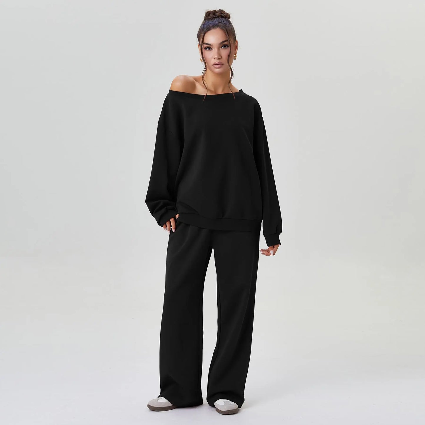 Off-Shoulder Lounge Co-Ord Set