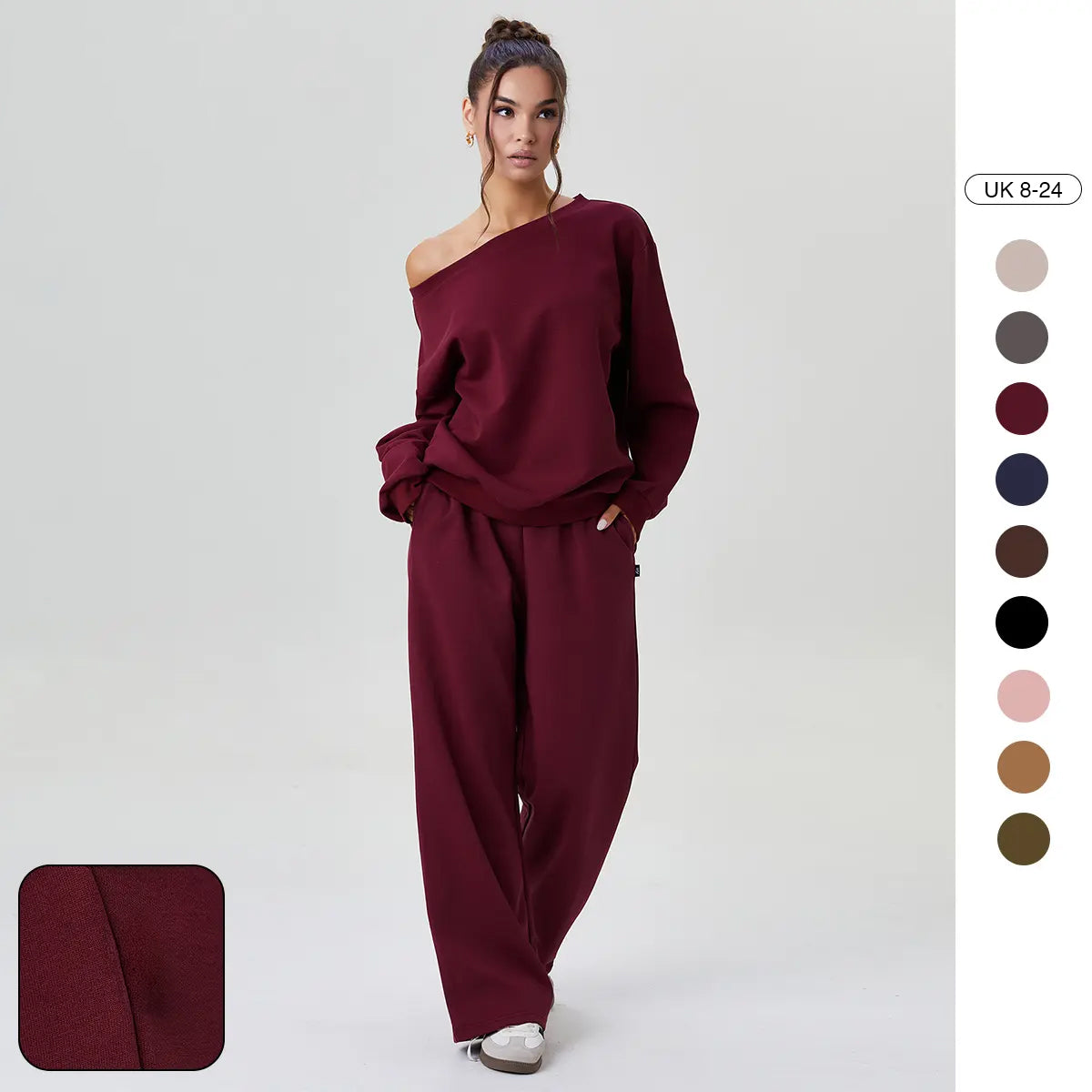 Off-Shoulder Lounge Co-Ord Set