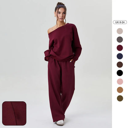 Off-Shoulder Lounge Co-Ord Set