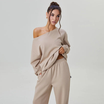 Off-Shoulder Lounge Co-Ord Set
