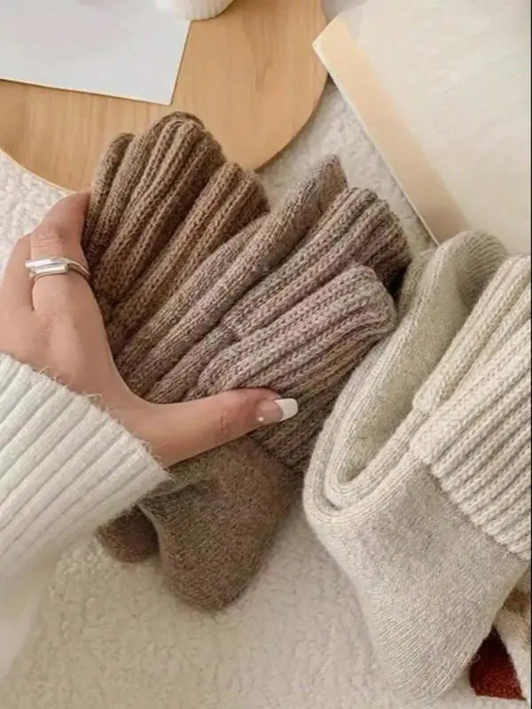 Cozy Folded Crew Socks (5-Pack)