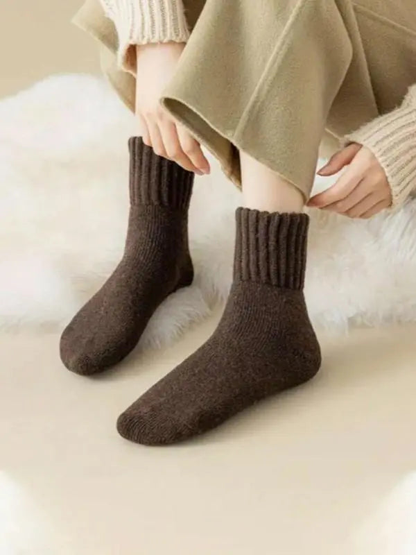 Cozy Folded Crew Socks (5-Pack)