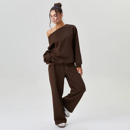 Off-Shoulder Lounge Co-Ord Set